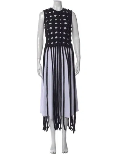 Pre-owned Aknvas Crew Neck Sleeveless Top In Black