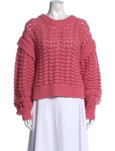 Pre-owned Aknvas Crew Neck Sweater In Pink