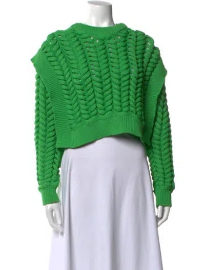 Pre-owned Aknvas Crew Neck Sweater W/ Tags In Green
