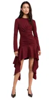 Aknvas Daani Stretch Jersey Dress Vino In Vino