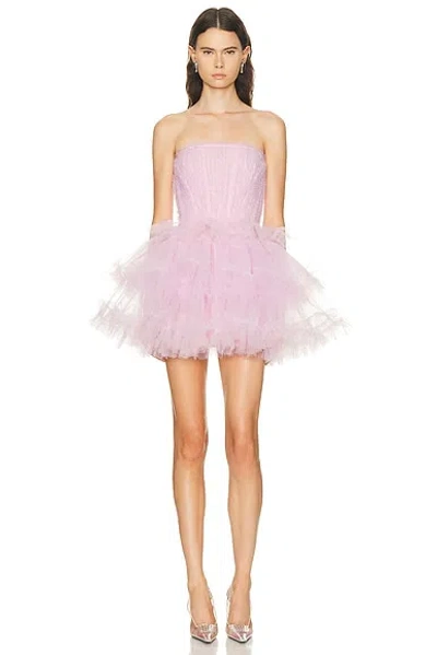 Aknvas Edel Strapless Cocktail Dress In Pink
