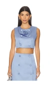 Aknvas Edie Dutchess Satin Top