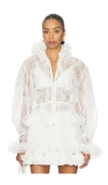 Aknvas Elisa Lace Jacket In White