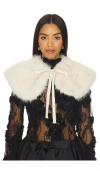 Aknvas Faux Fur Collar In Neutral