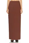 Aknvas For Fwrd Lucretia Skirt In Brown