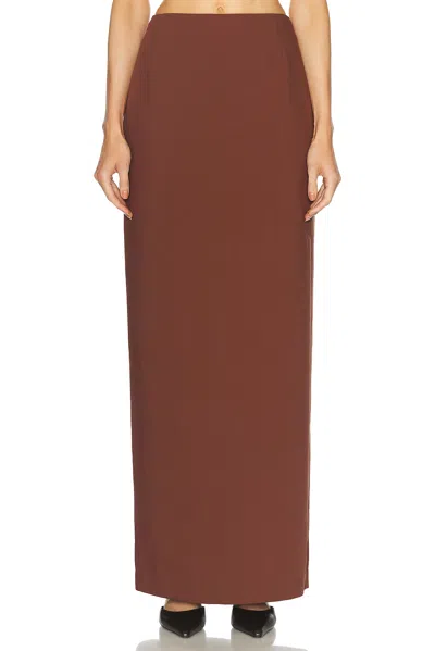 Aknvas For Fwrd Lucretia Skirt In Brown