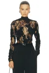 Aknvas Freja Lace Top In Black