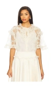 Aknvas Kyra Lace Top With Detachable Cami In White