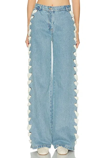 Aknvas Lyd Laced Trouser In Blue