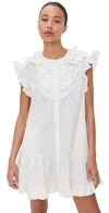 Aknvas Maya Cotton Dress White In White
