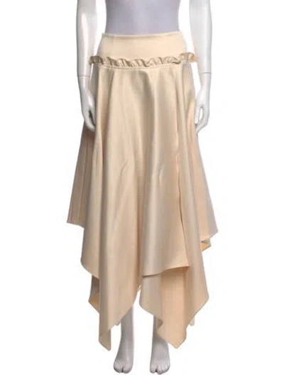 Pre-owned Aknvas Midi Length Skirt In Neutral