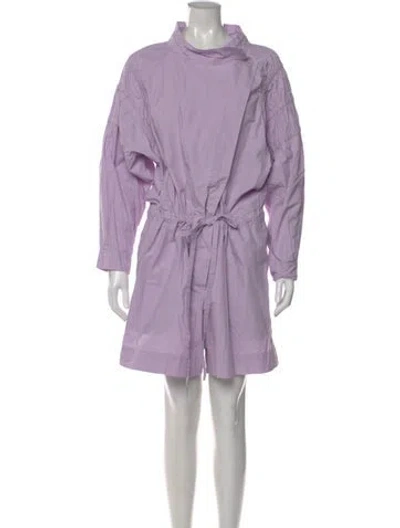 Pre-owned Aknvas Mini Dress In Purple