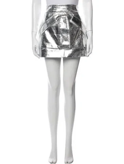 Pre-owned Aknvas Mini Skirt In Black