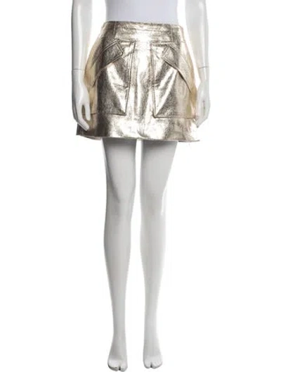 Pre-owned Aknvas Mini Skirt In Black