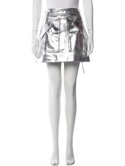 Pre-owned Aknvas Mini Skirt In Black