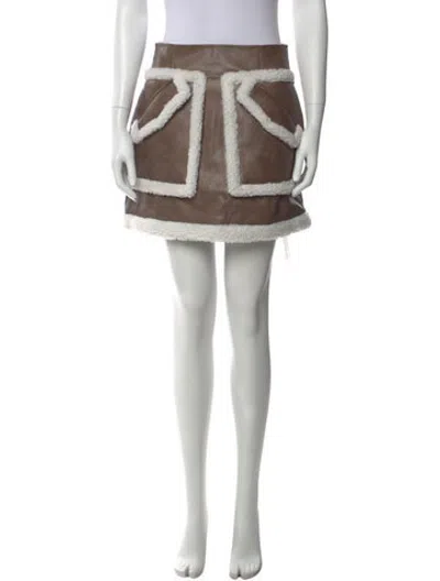 Pre-owned Aknvas Mini Skirt In Multicolor