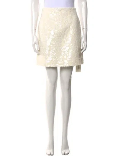Pre-owned Aknvas Mini Skirt In Neutral