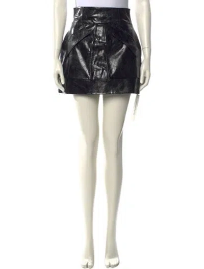 Pre-owned Aknvas Mini Skirt In Neutral