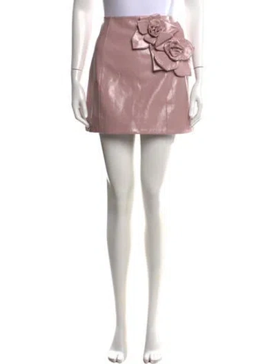 Pre-owned Aknvas Mini Skirt In Pink