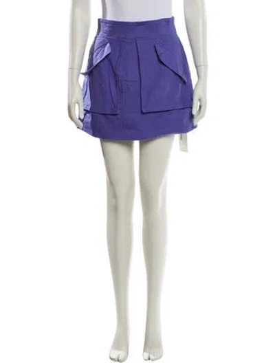 Pre-owned Aknvas Mini Skirt In Purple