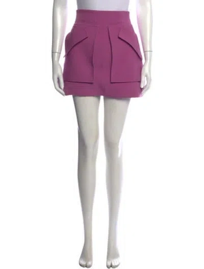 Pre-owned Aknvas Mini Skirt In Purple
