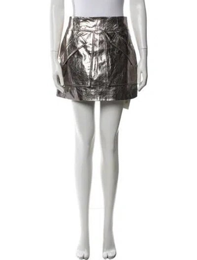 Pre-owned Aknvas Mini Skirt W/ Tags In Black