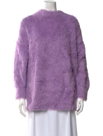 Pre-owned Aknvas Mock Neck Sweater In Purple