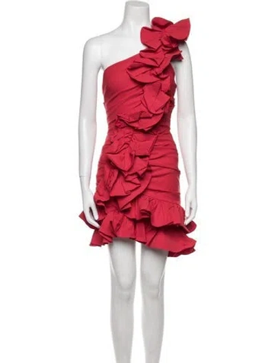 Pre-owned Aknvas Nylon Mini Dress W/ Tags In Red