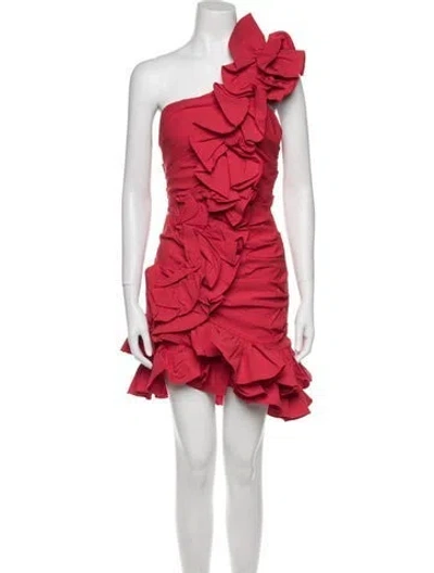 Pre-owned Aknvas Nylon Mini Dress W/ Tags In Red