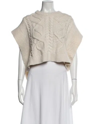 Pre-owned Aknvas Nylon Mock Neck Sweater In Neutral