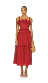 Aknvas Rach Dress Red In Red