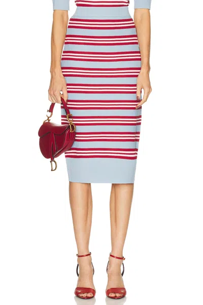 Aknvas Rosalyn Knit Pencil Skirt In Pink