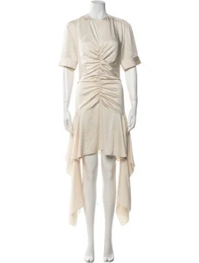 Pre-owned Aknvas Square Neckline Long Dress In Neutrals