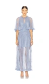 Aknvas Tissy Lace Gown With Detachable Slip
