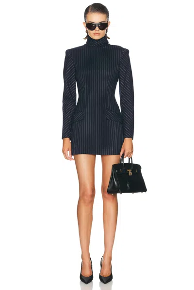 Aknvas Toni Dress In Navy & White