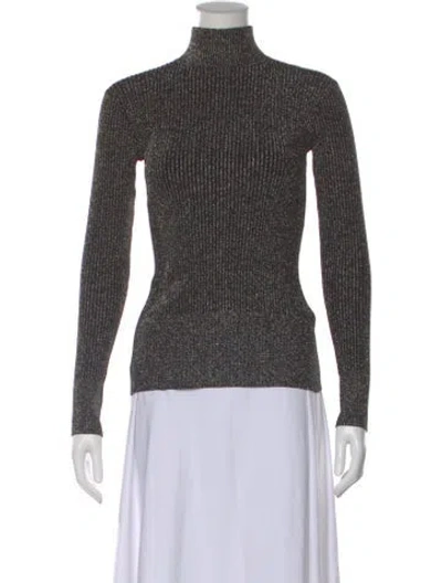 Pre-owned Aknvas Turtleneck Long Sleeve Top In Black
