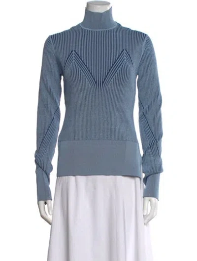 Pre-owned Aknvas Turtleneck Sweater In Blue