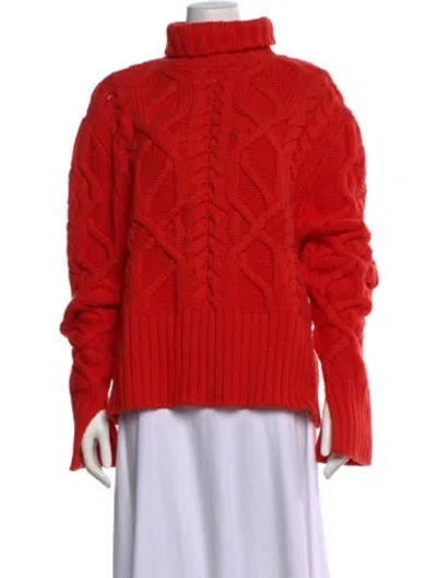 Pre-owned Aknvas Turtleneck Sweater In Orange