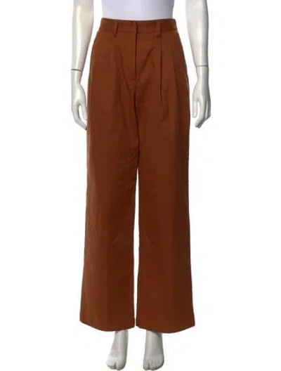 Pre-owned Aknvas Wide Leg Pants In Brown