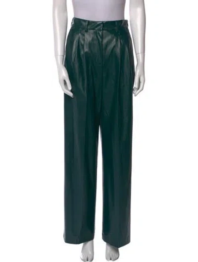 Pre-owned Aknvas Wide Leg Pants In Green