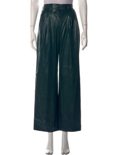 Pre-owned Aknvas Wide Leg Pants In Green