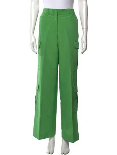 Pre-owned Aknvas Wide Leg Pants In Green