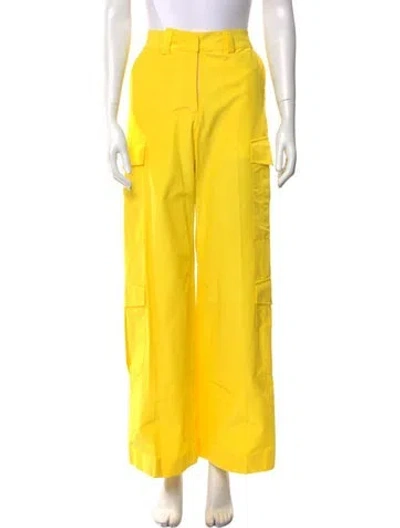 Pre-owned Aknvas Wide Leg Pants W/ Tags In Yellow