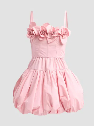 Aknvas Women's Alita Poplin Mini Dress In Pink