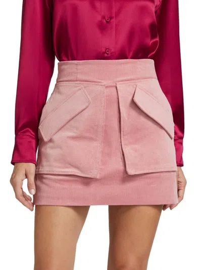 Aknvas Women's Cherry Stretch-cotton Miniskirt In Pink