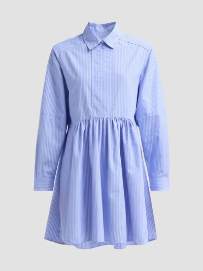 Aknvas Women's Kate Poplin Mini Shirtdress In Blue