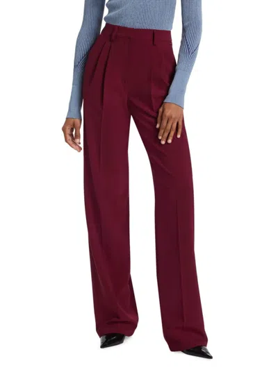 Aknvas Women's O'connor Wide-leg Trousers In Burgundy