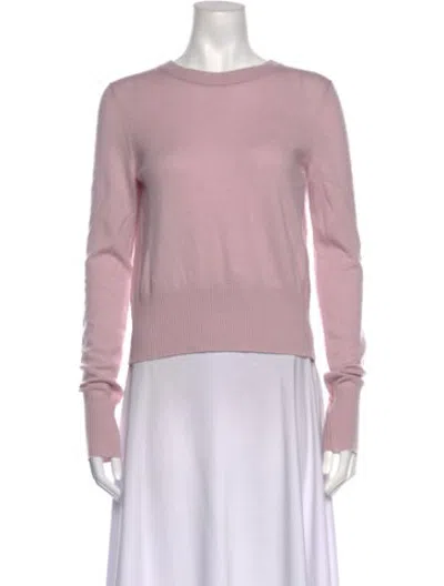 Pre-owned Aknvas Wool Crew Neck Sweater In Pink