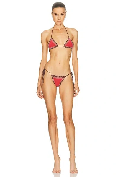 Akoia Swim Akua Bikini Set In Red