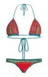 Akoia Swim Exclusive Gibara Cotton Bikini In Red